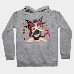 Scorpio fairy meditating with scorpion symbol Hoodie